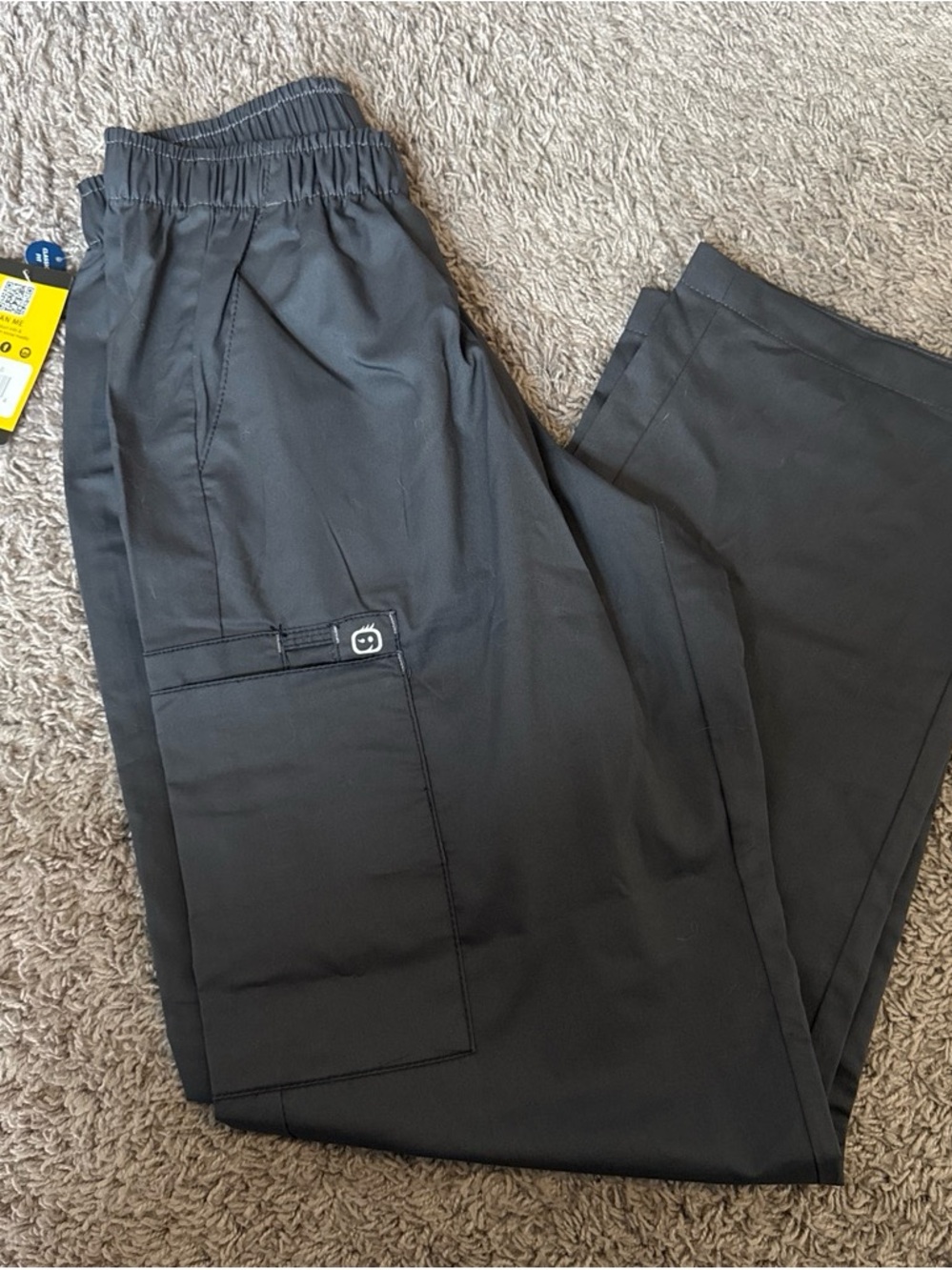 Wonder winks classic fit gray Elastic Waist scrub pants small